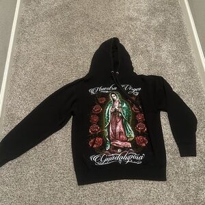 Black Hoodie with Colorful Graphic